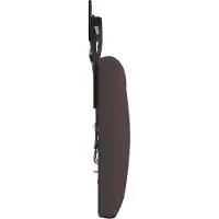 vidaXL Hangend hoofdbord Met LED-verlichting Donkerbruin Stof