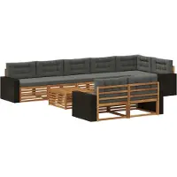 vidaXL Buiten bank set 9 st