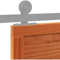 vidaXL Schuifdeur Wasbruin 80 x 208 cm Massief grenenhout