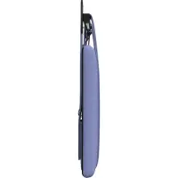vidaXL Hangend hoofdbord Met LED-verlichting Jeans Blauw Stof