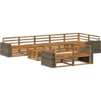 vidaXL Buiten bank set 9 st
