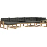 vidaXL Buiten bank set 7 st