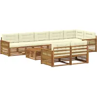 vidaXL Buiten bank set 9 st