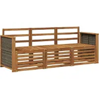 vidaXL Sofa-Sets 3 st Massief Acacia Hout