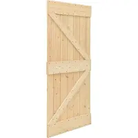 vidaXL Schuifdeur NARVIK Naturel en Zwart 80 x 210 cm (152,5 cm)