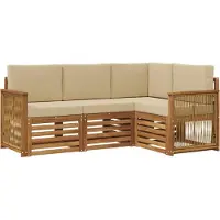 vidaXL Buiten bank set 4 st Polyester