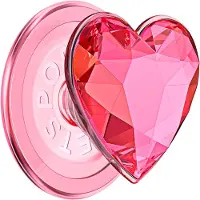 PopSockets , Smartphone PopGrip Premium MagSafe Standaard en Selfie Kristaleffect, Roze