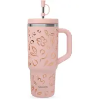 Qwetch Travel Cup Geïsoleerd - Moani Pastel Roze