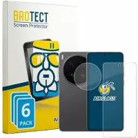 BROTECT Screenprotector 6 Stuks voor Vivo X300 Ultra (Voor+Camera) Beschermglas transparant