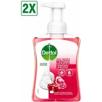 Dettol 2 x Handzeep Zachte Mousse - Antibacterieel - Roos & Kersenbloesem - 250 ml