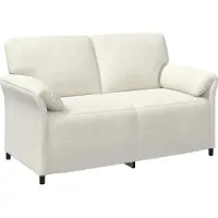 vidaXL 2-Zits Sofa Crèmekleurig 158 x 83 x 95 cm Fluweel