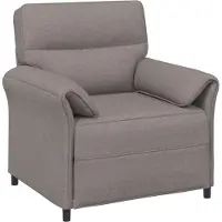vidaXL Bankstel 2 st Taupe Stof