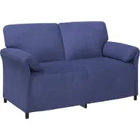 vidaXL 2-Zits Sofa Politieblauw 158 x 83 x 95 cm Fluweel