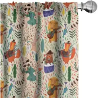 Abakuhaus Afrika Voorhangen – Jungle Band – 2x75x245 cm – Meerkleurig