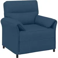 vidaXL Bankstel 2 st Blauw Stof