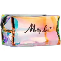 MollyLac - Holografische Transparante Toilettas - 1 Stuk - Goudkleurig
