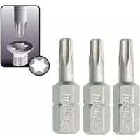 Dedra Torx T10 Bits 25mm S2 Staal - 3 Stuks