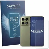 Savvies - Screenprotector voor Motorola Edge 70 Pro (Voor+Camera) - Folie Beschermfolie transparant 18 Stuks