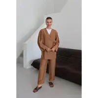 Turkishsouq Kreukellook Textured Kimono Pak Bruin