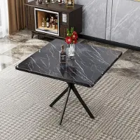 Great han Vierkante eettafel in mid-century modern stijl, geschikt voor 4-6 personen. Ruimtebesparende salontafel voor eetkamer en kantoor. Design tafel