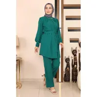 Turkishsouq Ketting Detailed Set Smaragdgroen