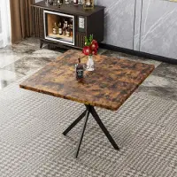 Great han Vierkante eettafel in mid-century modern stijl, geschikt voor 4-6 personen. Ruimtebesparende salontafel voor eetkamer en kantoor. Design tafel