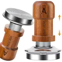 OEM RVS koffiemolen 58mm met walnoothouten handvat, druk: 10 kg