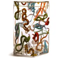 Seletti Toiletpaper Glazen Vaas 30 cm Snakes