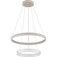 Globo Moderne hanglamp Marlenne zand bruin Ø 50cm