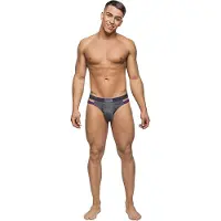 Male Power Heather Haze - Uitgesneden Bikini grey L