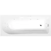 Polysan Lisa Whirlpoolbad, 170x70x47cm, Active Hydro, chroom