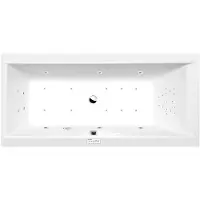 Polysan Cleo Whirlpoolbad, 160x70x48cm, Highline Hydro-Air, chroom