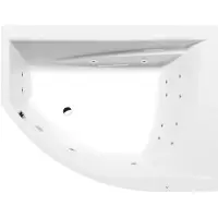 Polysan Tandem R Whirlpoolbad, 170x130x50cm, Active Hydro, chroom
