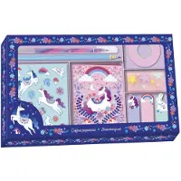 Janod - Dreamland - Unicorn schrijfset met accessoires