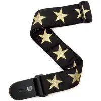 D'Addario 20T05 gitaarband geweven nylon 'Gold Star'