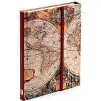 Peter Pauper Press Magnetic notitieboek - Old World - 16x21 cm
