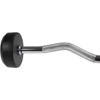 HMS GSL Serie - Gebogen Halterstang - 15 kg - Gum Coating - Ergonomische Grip
