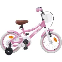 vidaXL Kinderfiets 12 Inch voor 2-4 jaar oud Licht Roze