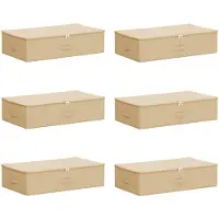 vidaXL Opbergbox 6 st Nonwoven stof 70 x 40 x 18 cm 50,4 L