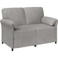 vidaXL 2-Zits Sofa Lichtgrijs 138 x 83 x 95 cm Fluweel