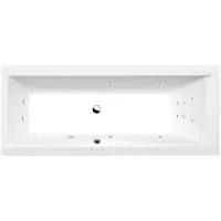 Polysan Cleo Whirlpoolbad, 170x70x48cm, Attraction Hydro, chroom
