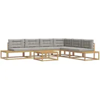 vidaXL Buiten bank set met kussen Wit 79 x 79 x 37 cm Polyester