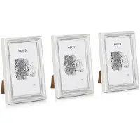 Casa Chic Lancaster fotolijst rechthoekig set van 3 17 x 12 cm foto's passe-partout hout