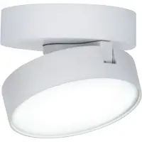 Lutec Stanos - opbouwspot - slimme verlichting - Connect - Ø10 x 5,5 cm - 6,8W LED incl. - dimfunctie via app - 2700K-6500K - wit