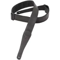 Levys Leathers M7GG-BLK lederen gitaarband - zwart 5cm breed