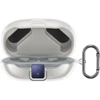 Kwmobile Earphones Case for JBL Endurance Peak 3 Case - Clear TPU Silicone Earbuds Cover - Transparent