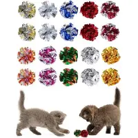 OEM Kattenspeelgoed "Kleckskugel" - 20 stuks, in diverse kleuren en aantrekkelijk design