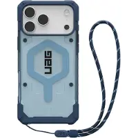 Uag Pathfinder Clear MagSafe Backcover met Lanyard voor de Apple iPhone 17 Pro Max - Clear / Blue Lanyard