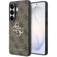 GUESS 4G Metal Logo Backcover voor de Samsung Galaxy S26 Ultra - Bruin