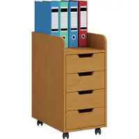 VCM Konal Mini kommode , archiefkast op wielen, 1 plank en 4 ladenBeuken decor.